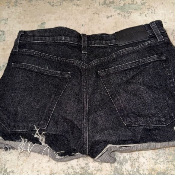 Lucky Brand Black Jean Shorts with Frayed Hem - Picture 8 of 8